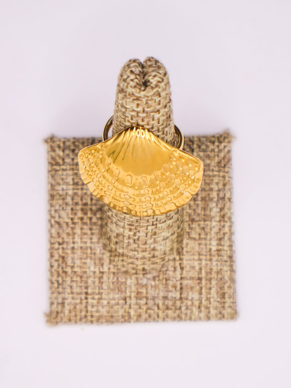 Golden Seashell Ring